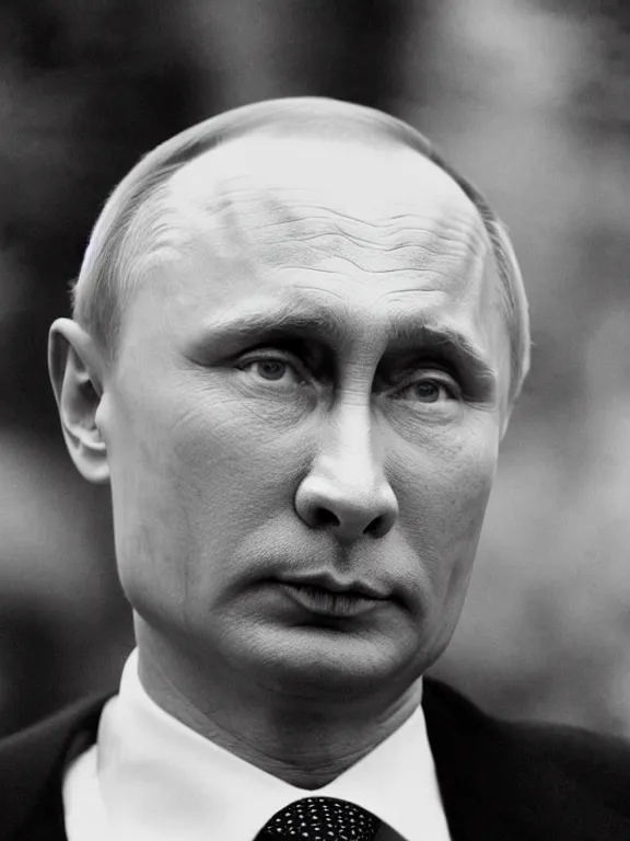 Image similar to Vladimir putin and atomic war. bleak.