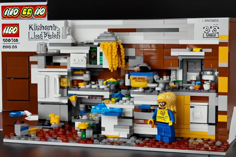 Image similar to kitchen meth lab 1 9 8 5 lego set