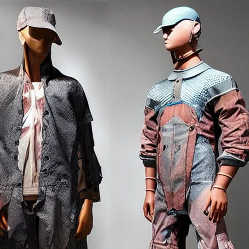 Prompt: clothing fashions from the year 2 1 0 0, photographs, hyperrealistic, extremely detailed, lifelike