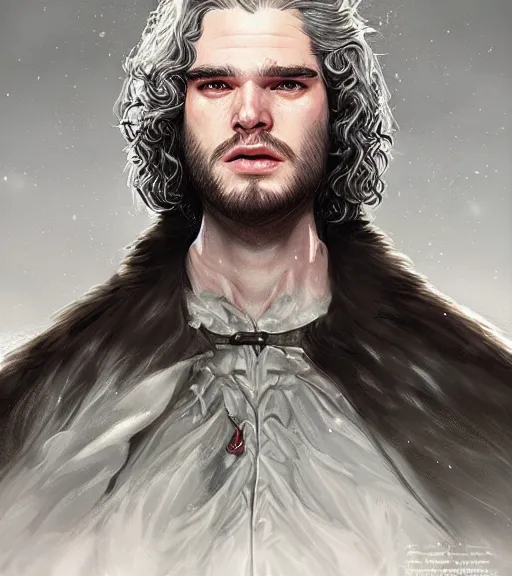 Prompt: John Snow, highly detailed, centered, digital painting, artstation, concept art, smooth, sharp focus, illustration, art by artgerm and donato giancola and Joseph Christian Leyendecker, Ross Tran, WLOP