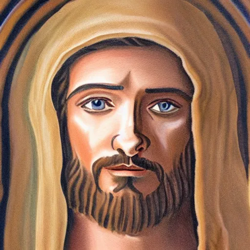 Prompt: detailed painting of traditional Jesus