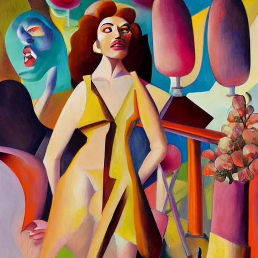 Image similar to rosalia by dana schutz