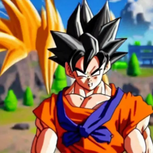 Image similar to goku in fortnite