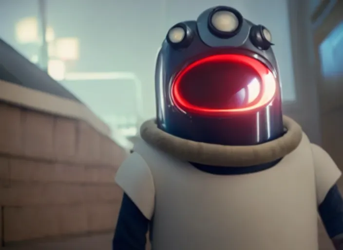 Image similar to film still of nibbler in the new scifi movie, 4 k