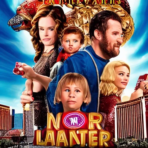 Prompt: promotional movie poster for Lannister Family Vegas Vacation