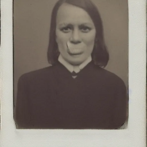 Prompt: this terrifying polaroid was found in the national archives