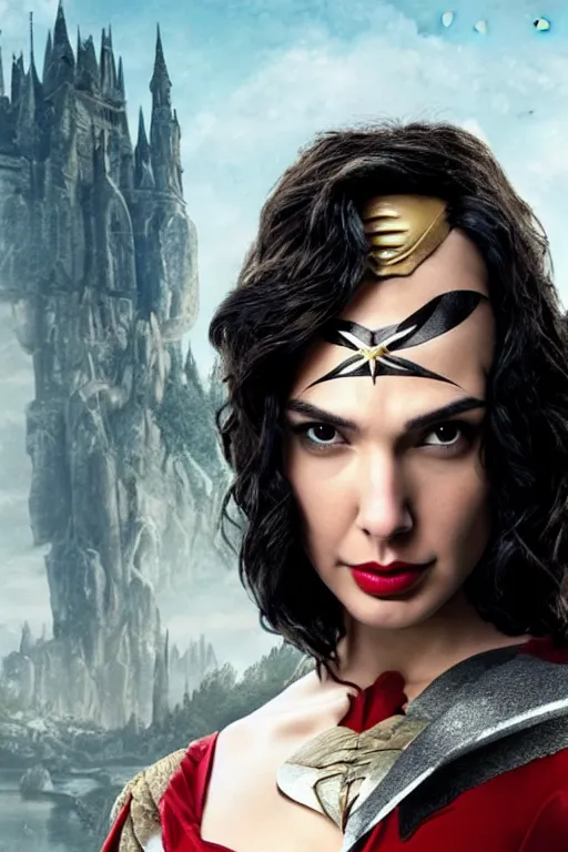 Prompt: realistic photo of Gal Gadot as Snow White, highly detailed,