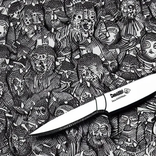 Image similar to a photo of an ink pen that is also knife by dan hillier