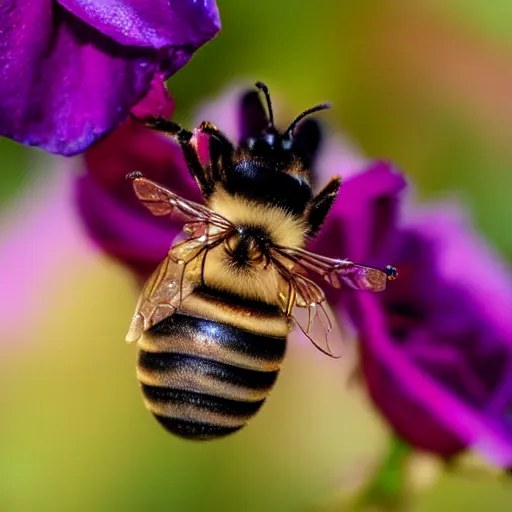 Image similar to bee on rose photograph