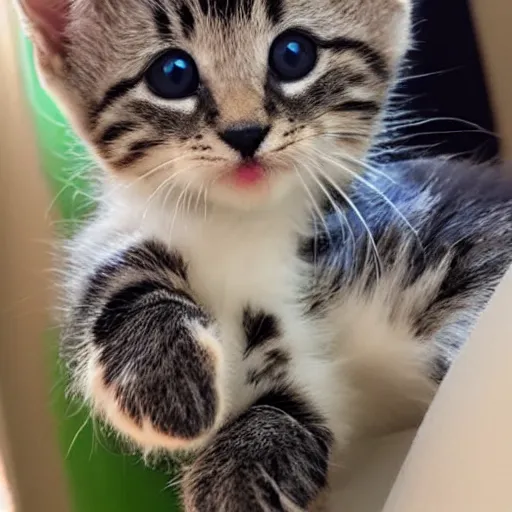 Image similar to kitten in a palm