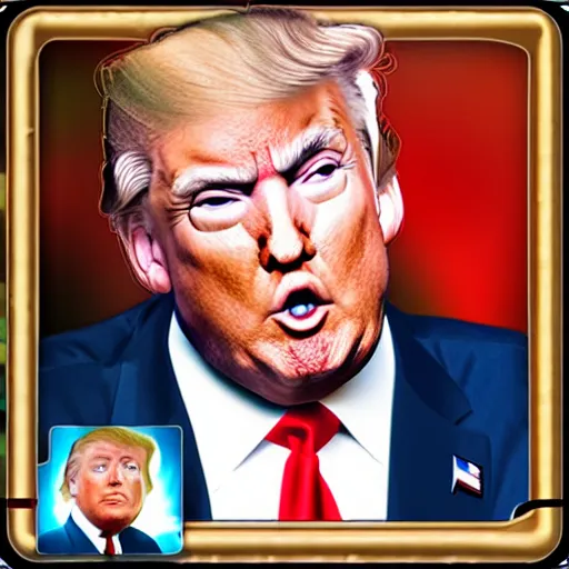 Image similar to donald trump in stumble guys game