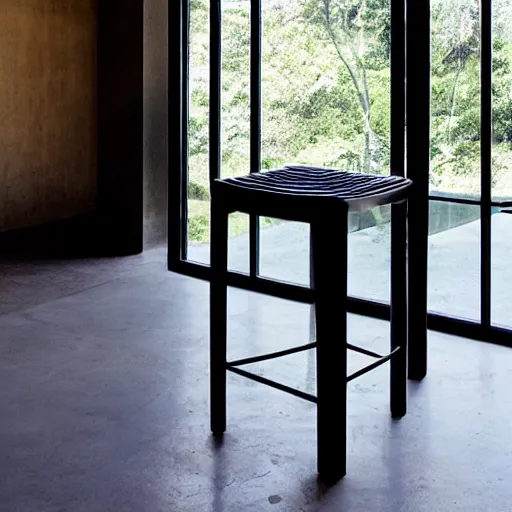 Prompt: the mexico stool by tadao ando