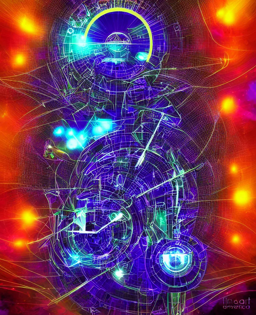 Image similar to techno - spiritual futurist machine loa, perfect future, award winning digital art