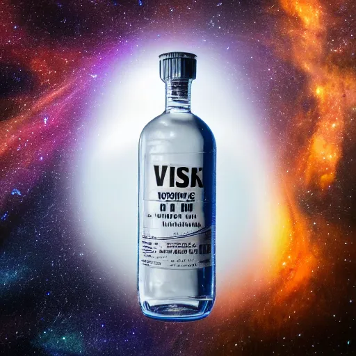 Prompt: A Vodka Bottle on the universe, 8K, Ultra Detailed, Very Impressive, smooth and sharp focus