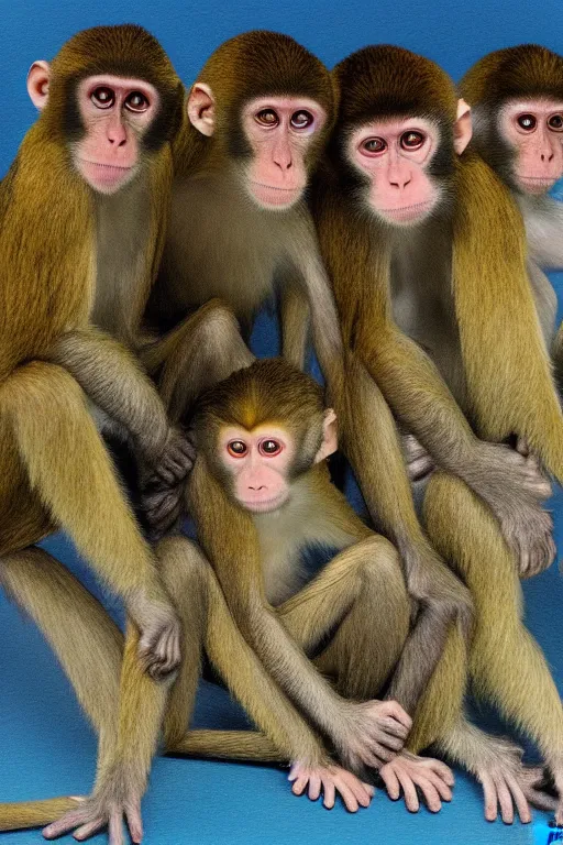 Image similar to monkeys watching tv by stephen mcdannell hillenburg