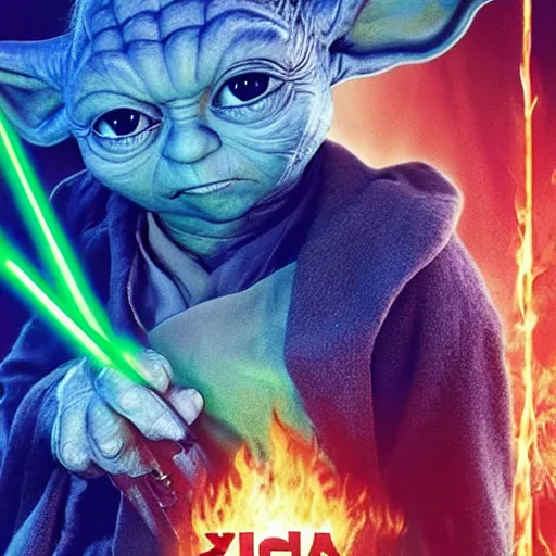 Image similar to Yoda in the movie poster for Portrait of a Lady on Fire