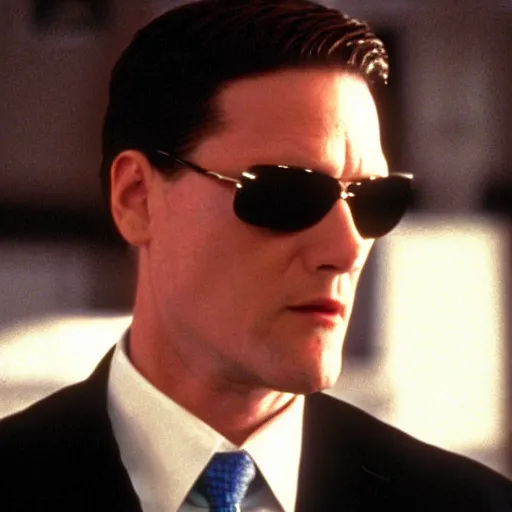 Image similar to film still of keir starmer in the matrix ( 1 9 9 9 )