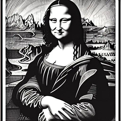 Image similar to mona lisa by ed fairburn, joseph clement coll, franklin booth