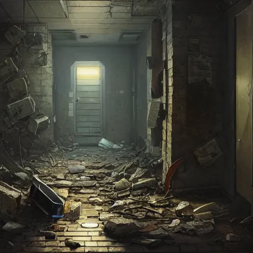 Image similar to highly detailed macro shot of a walky - talky in rubble in gta v, in a hallway, stephen bliss, unreal engine, fantasy art by greg rutkowski, loish, rhads, ferdinand knab, makoto shinkai and lois van baarle, ilya kuvshinov, rossdraws, tom bagshaw, global illumination, detailed and intricate environment