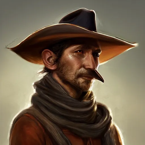 Prompt: a portrait of a rat with a cowboy hat on with an American flag scarf, D&D, sci-fi, elegant, hopeful, muscular, highly detailed, digital painting, artstation, concept art, smooth, sharp focus, illustration