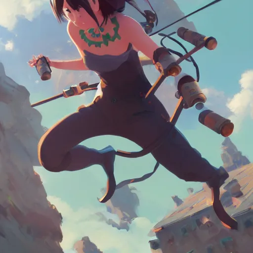 Image similar to 💪🍺🐸. cgsociety masterpiece, artstation trending, by rossdraws, ghibli, kimi no na wa, greg rutkowski, simon stalberg, greg manchess