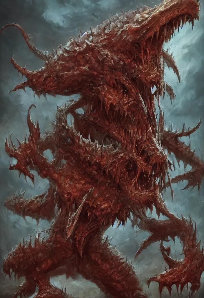 Prompt: monster design by antonio j. manzanedo, trending on artstation