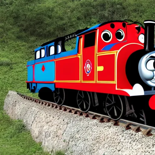 Image similar to thomas the tank engine of death