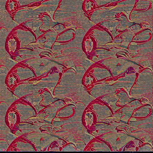 Prompt: Japanese style tapestry texture