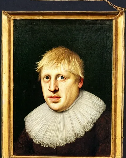 Image similar to a 1 6 0 0 s portrait of boris johnson