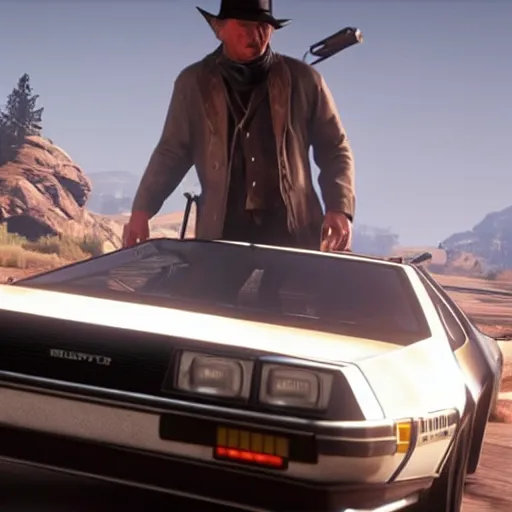 Image similar to delorean in red dead redemption 2