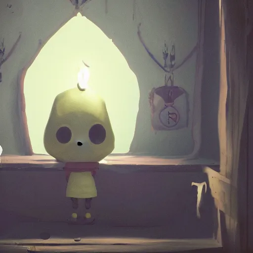 Image similar to six from little nightmares, little nightmares