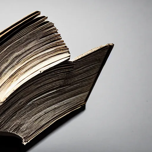 Image similar to photograph of a broken book held together by duct tape. cracks. studio photography with white background