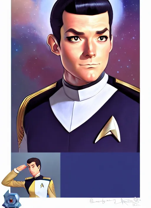 Prompt: cute star trek officer napoleon bonaparte, natural lighting, path traced, highly detailed, high quality, digital painting, by don bluth and ross tran and studio ghibli and alphonse mucha, artgerm