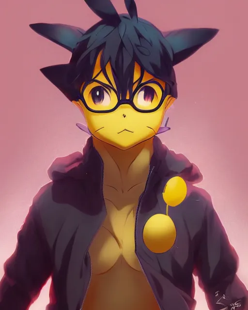 Prompt: anime portrait of Pikachu as an anime man by Stanley Artgerm Lau, WLOP, Rossdraws, James Jean, Andrei Riabovitchev, Marc Simonetti, and Sakimichan, trending on artstation