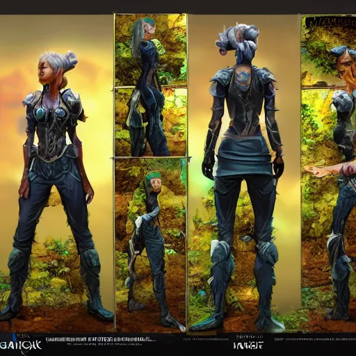 Image similar to female earth mage, high quality character design, action pose : : spotlight, biopunk, forestpunk, high detail, 1 6 k, oled, shadows, reflections, digital art