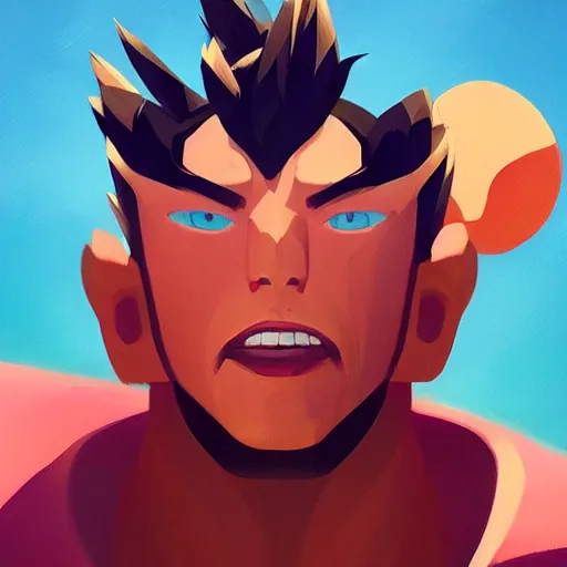 Image similar to face icon stylized minimalist space dandy, loftis, cory behance hd by jesper ejsing, by rhads, makoto shinkai and lois van baarle, ilya kuvshinov, rossdraws global illumination