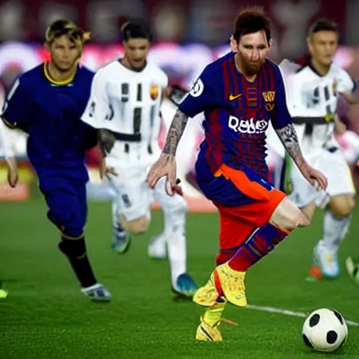 Image similar to messi using drugs