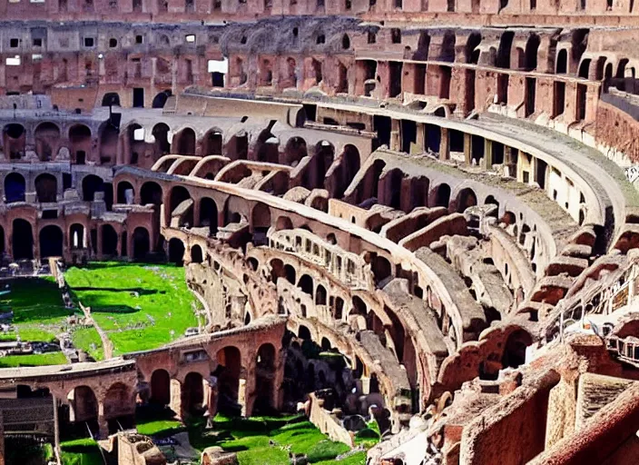 Prompt: colosseum rome under water