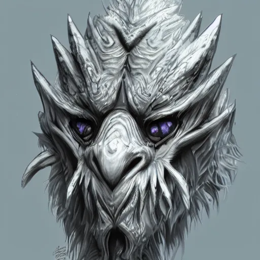 Prompt: a highly detailed headshot portrait of a fantasy creature concept art