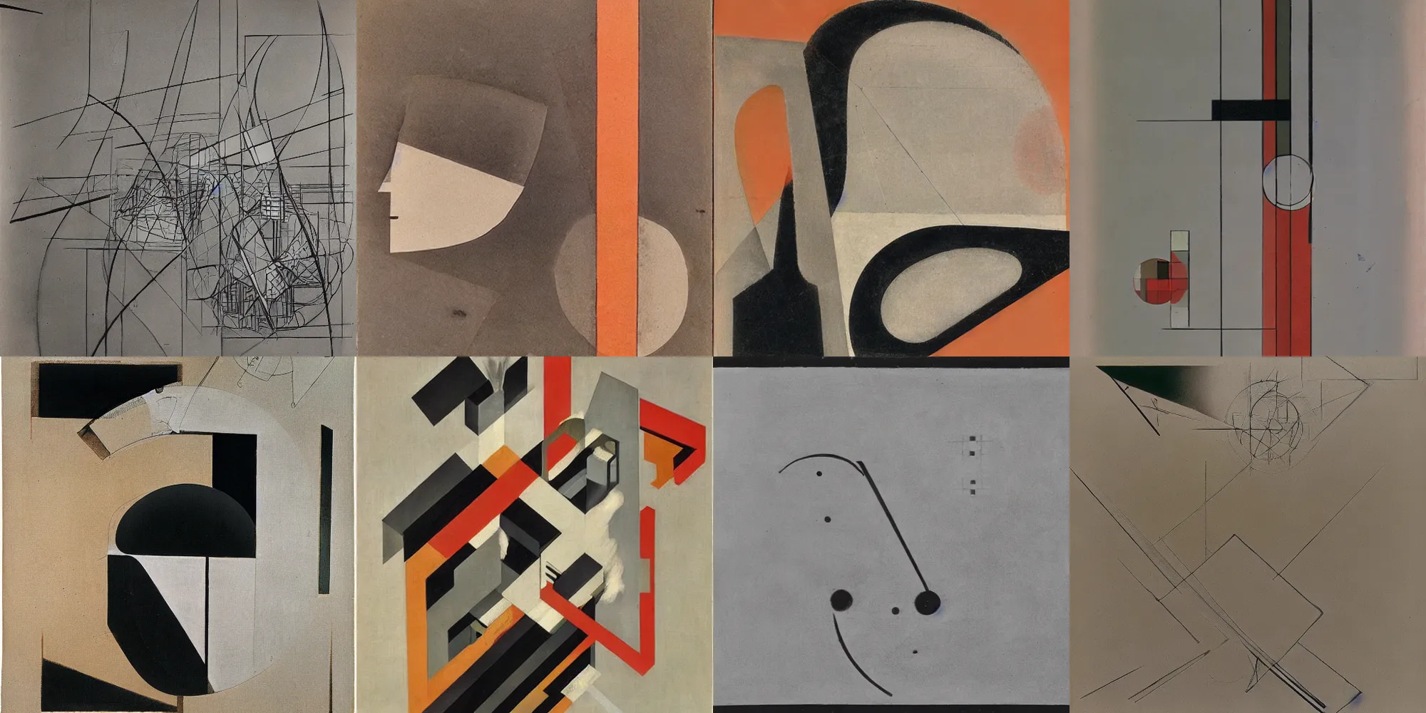 Prompt: Artwork by El Lissitzky