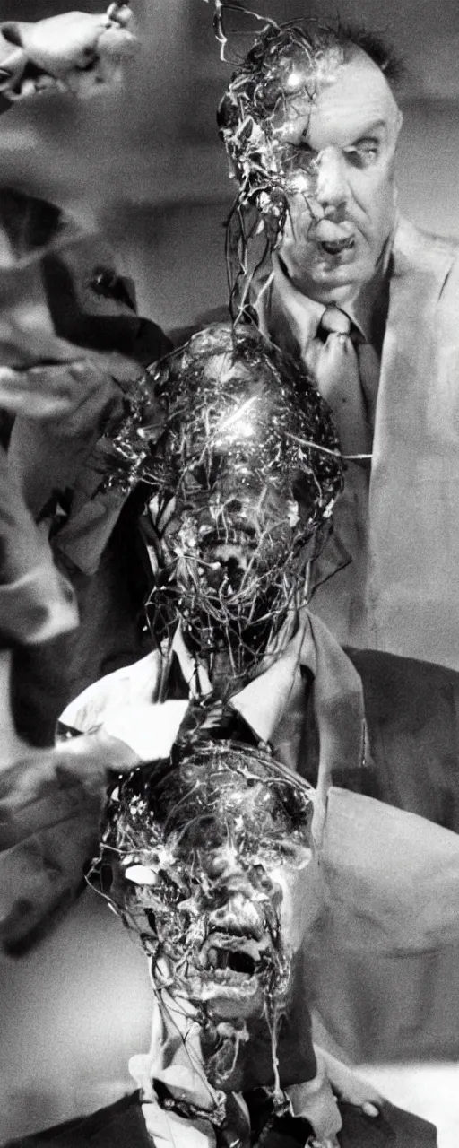 Image similar to the scanners head explosion guy with his head put back together