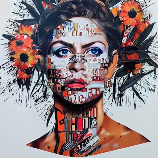 Image similar to portrait of maxima, artwork by sandra chevrier