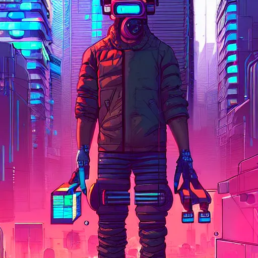 Image similar to A cyberpunk hamster cyborg on the street of a cyberpunk city art by Josan Gonzalez, sci-fi, highly detailed, digital painting, artstation, smooth, sharp focus, illustration, concept art by Josan Gonzalez and James Gurney and Mœbius