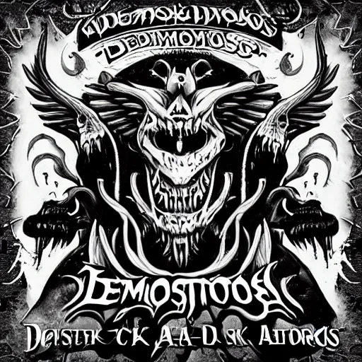 Image similar to detailed cover art for a song called demons by wickedup nuke, hood atheistic, gangster, cracks like a old photo