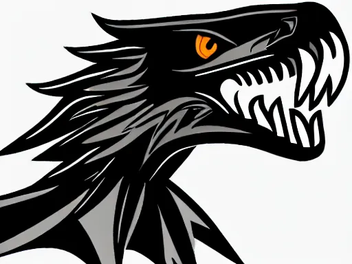 Prompt: stylized angry energetic dynamic velociraptor!!! sports logo black and white sketch!!!