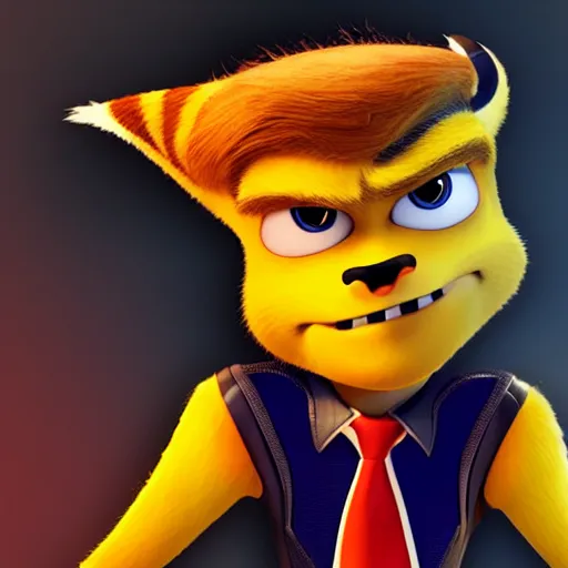 Image similar to trump in ratchet and clank