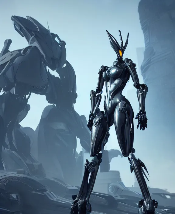 Prompt: extremely detailed perfect cinematic shot of a giant 1000 meter tall beautiful stunning hot female warframe, that's a stunning well detailed anthropomorphic robot mecha female dragon, silver sharp streamlined armor, sharp robot dragon paws, sharp claws, walking over a tiny city, towering high up over your view, camera looking up between her legs, thick smooth legs looming over towers, crushing buildings beneath her detailed sharp paw feet, camera looking up at her from the ground, upward shot, fog rolling in, massive scale, worms eye view, ground view, low shot, leg shot, dragon art, micro art, macro art, giantess art, macro, furry, giantess, goddess art, furry art, furaffinity, digital art, high quality 3D realistic, DeviantArt, artstation, Eka's Portal, HD, depth of field