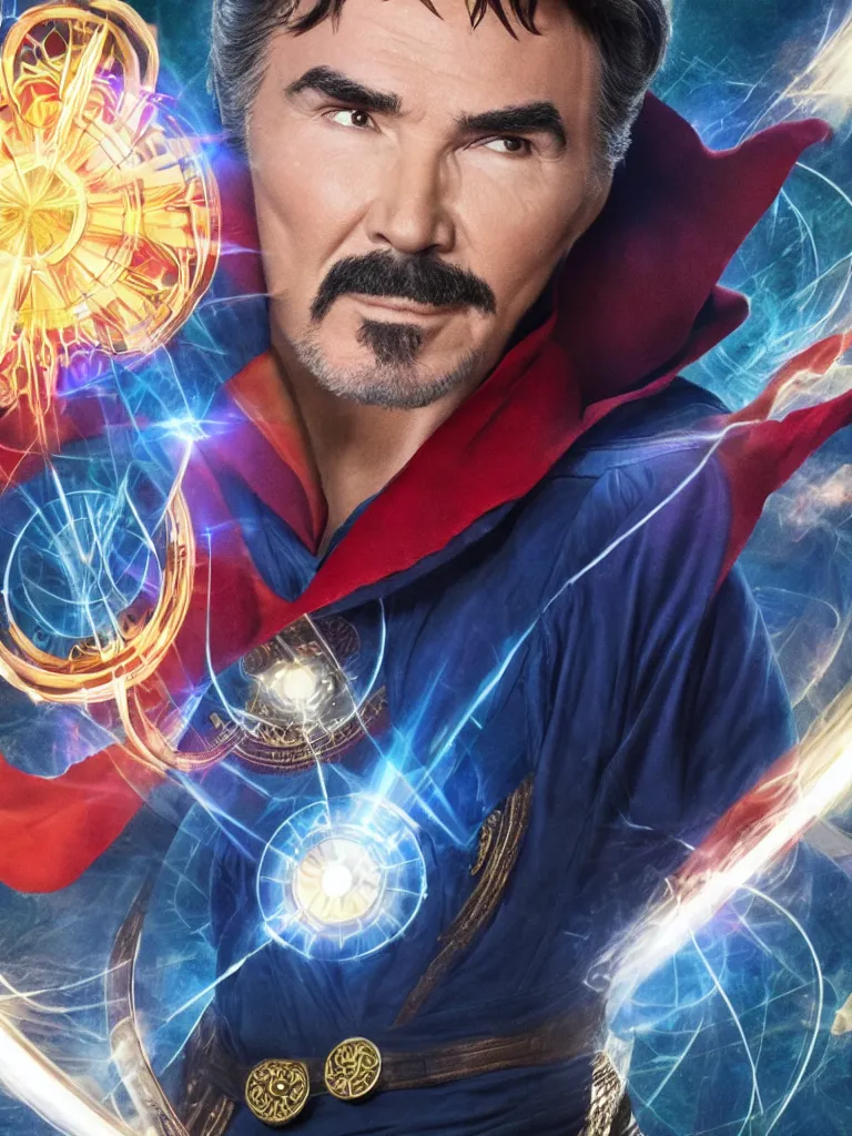 Image similar to Burt Reynolds as Doctor Strange