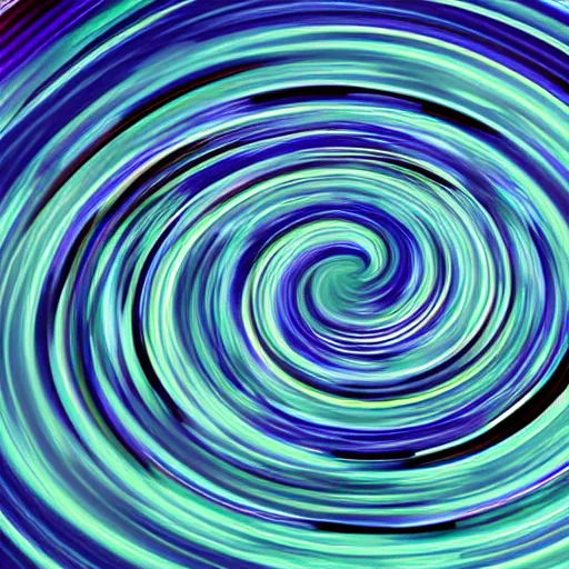 Prompt: the flowing abstract swirls of space and time