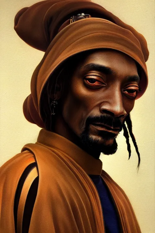 Image similar to breathtaking detailed concept art painting of a jedi snoop dogg, by hsiao - ron cheng, bizarre compositions, exquisite detail, extremely moody lighting, 8 k